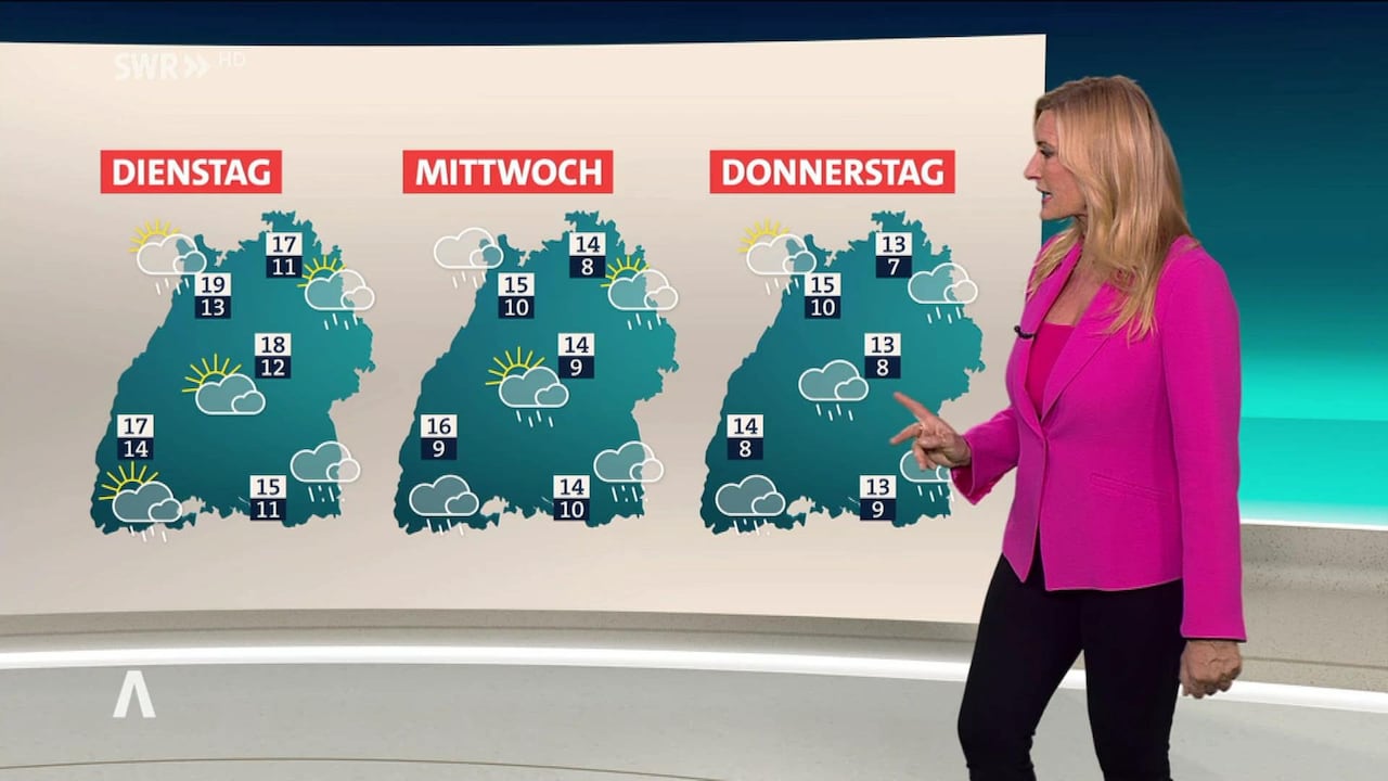 SWR Aktuell Baden-Württemberg: Dense clouds, rain – and some sun – watch here